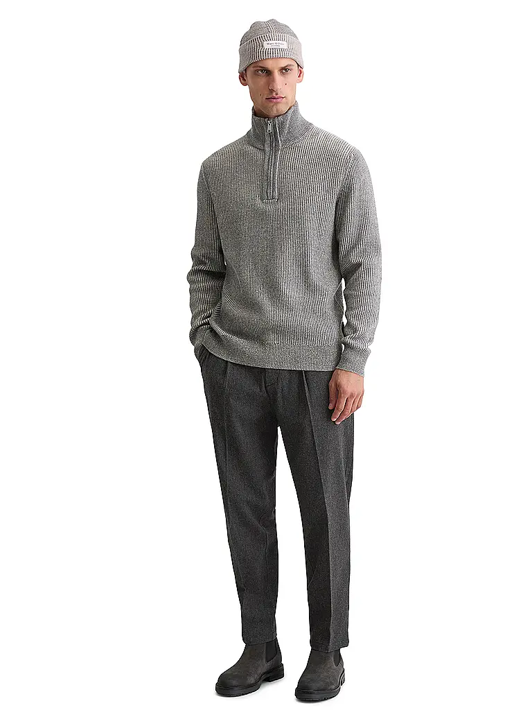 MARC O'POLO | Troyer Pullover  | Grau