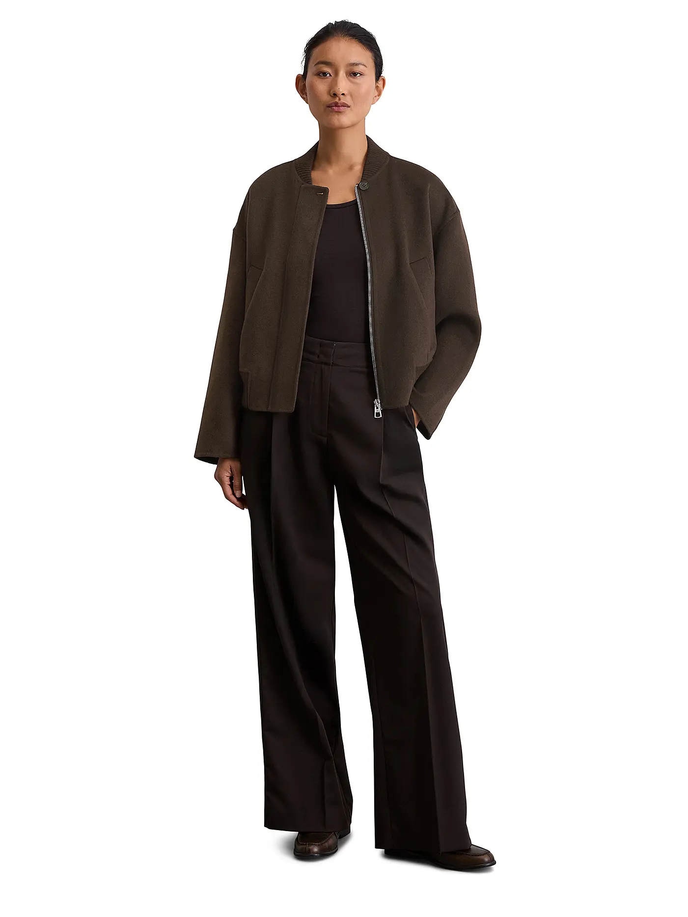 MARC O'POLO | Wolljacke  | braun