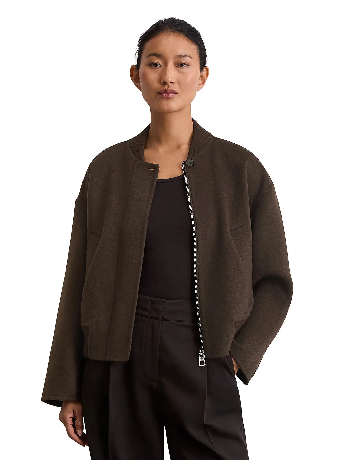MARC O'POLO | Wolljacke  | braun