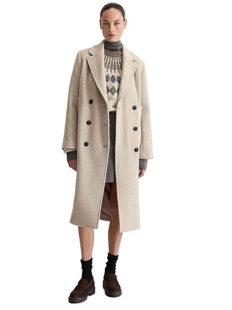 MARC O'POLO | Wollmantel  | creme