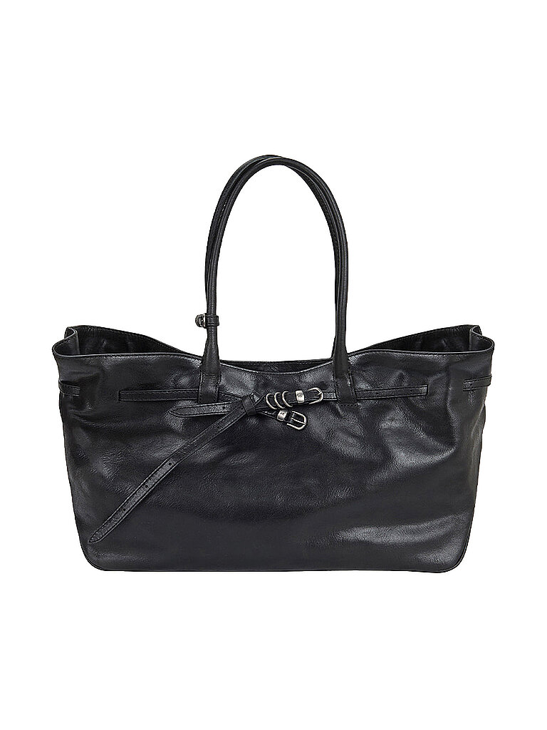 MARGESHERWOOD Sac en cuir - Cabas GRANDMA USED BAG Large noir