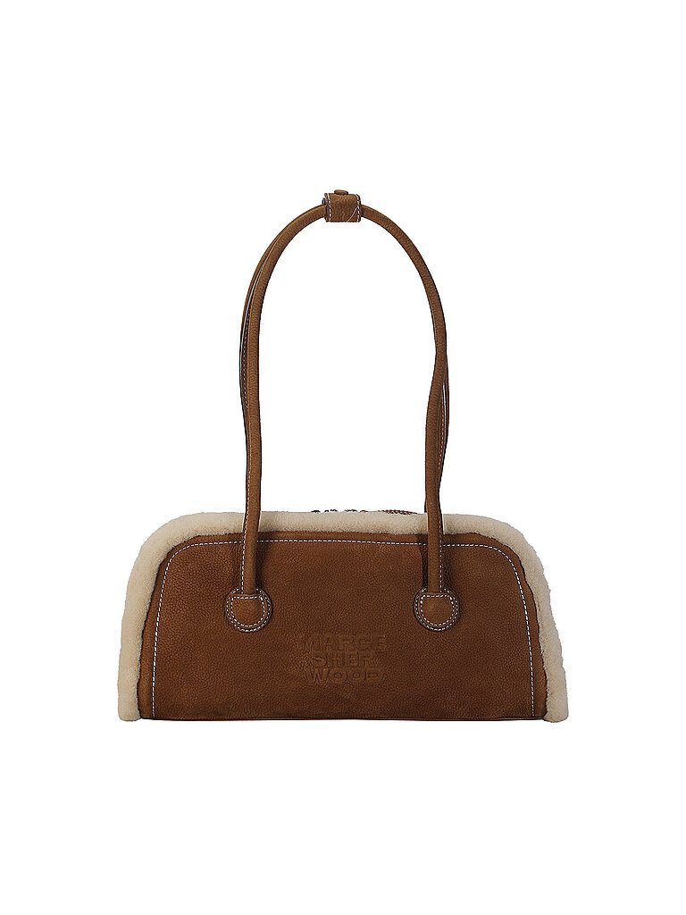 MARGESHERWOOD Ledertasche - Schultertasche SOFT BOSTON EW braun