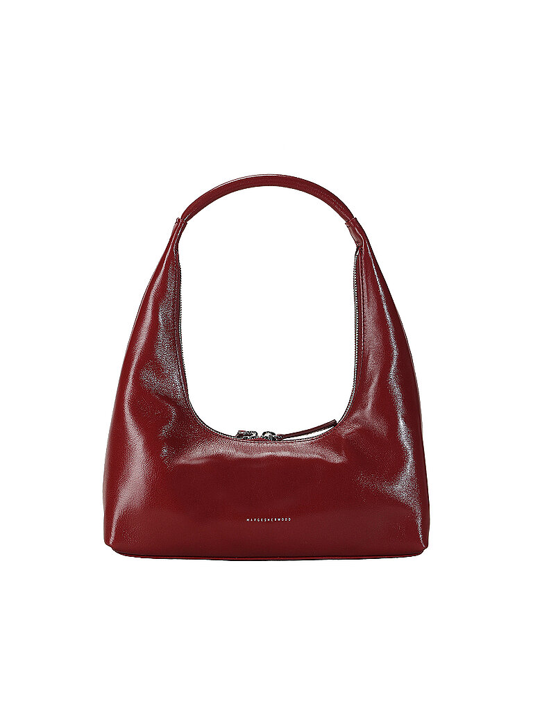 MARGESHERWOOD Ledertasche - Hobo Shoulder dunkelrot