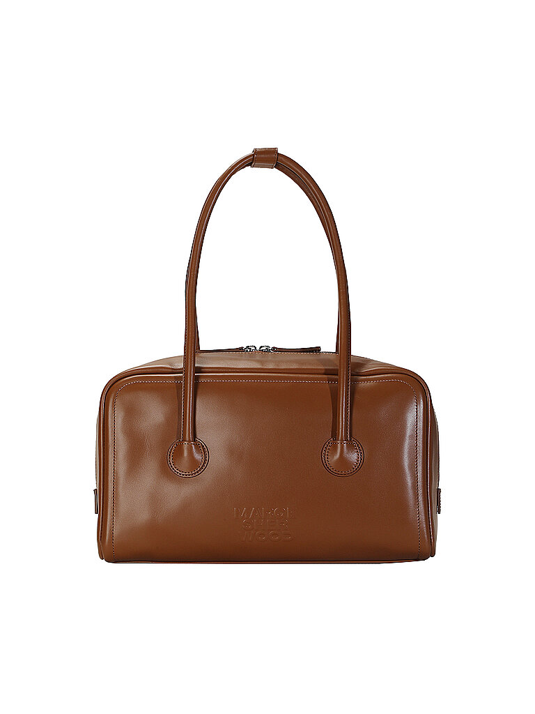 MARGESHERWOOD Ledertasche - Schultertasche SOFT BOSTON braun