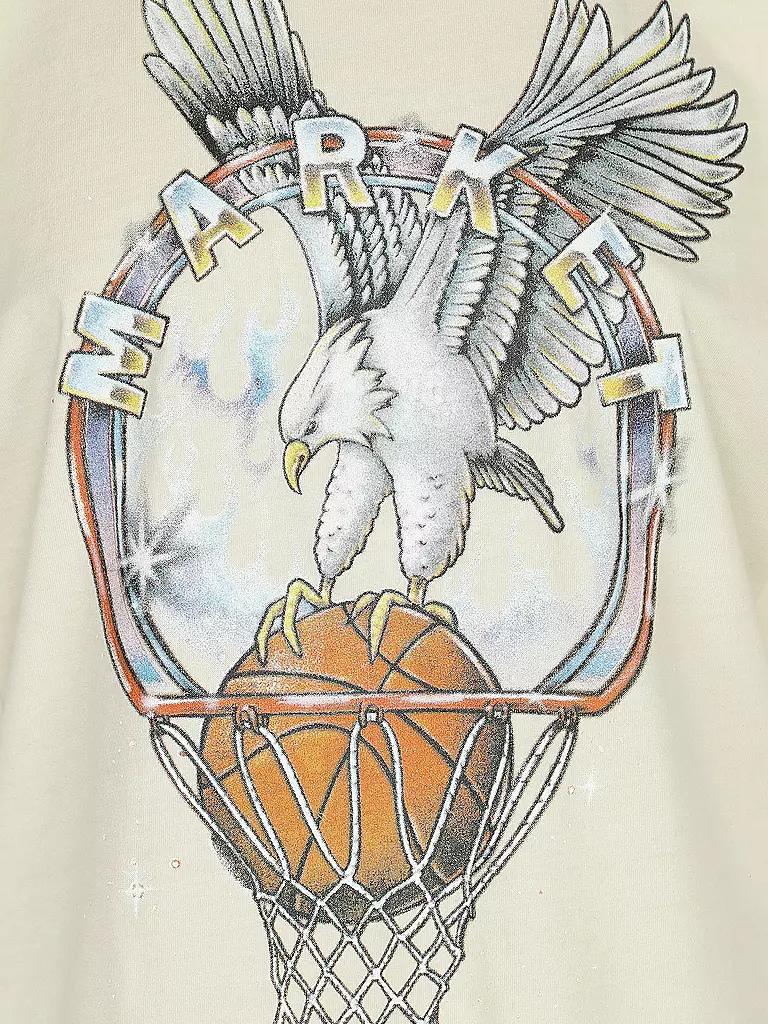 MARKET | T-Shirt DUNKING EAGLE | beige