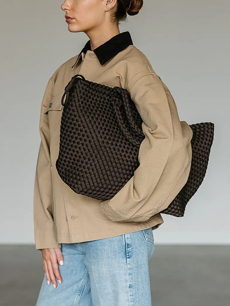 MARREA | Tasche - Tote Bag ALWAYS ON THE RUN Large | braun