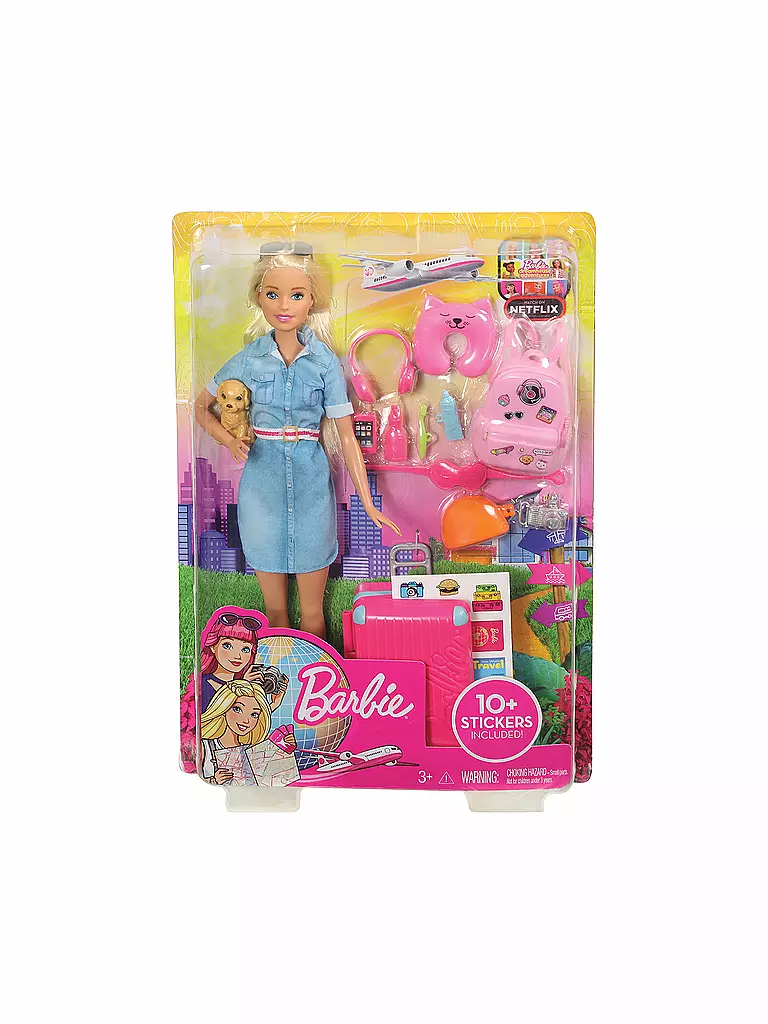 MATTEL | „Reise” Puppe (blond) und Zubehör | keine Farbe