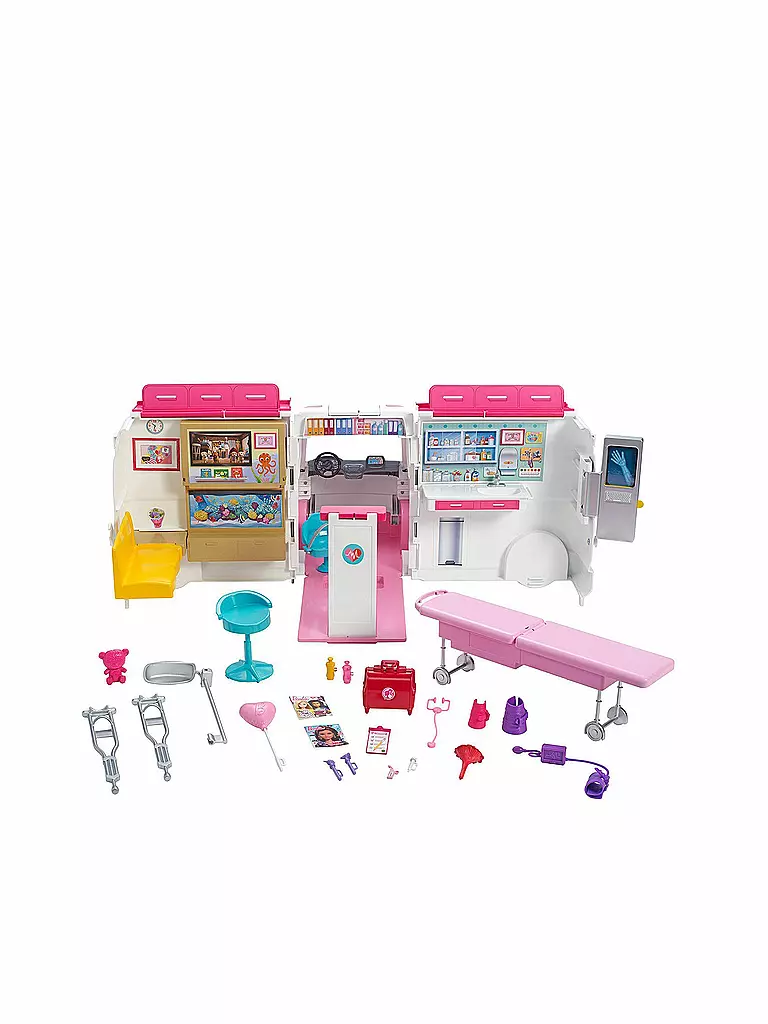 MATTEL | Barbie - 2 in 1 Krankenwagen Spielset  | 