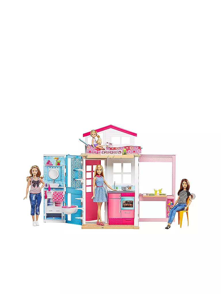 MATTEL | Barbie - 2-Etagen Ferienhaus und Puppe | 