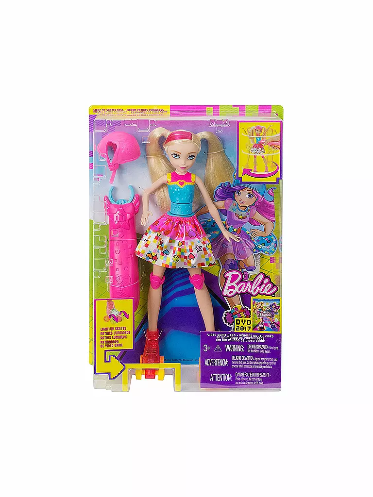 MATTEL | Barbie - Die Videospiel-Heldin Rollschuh-Fahrerin Puppe | 