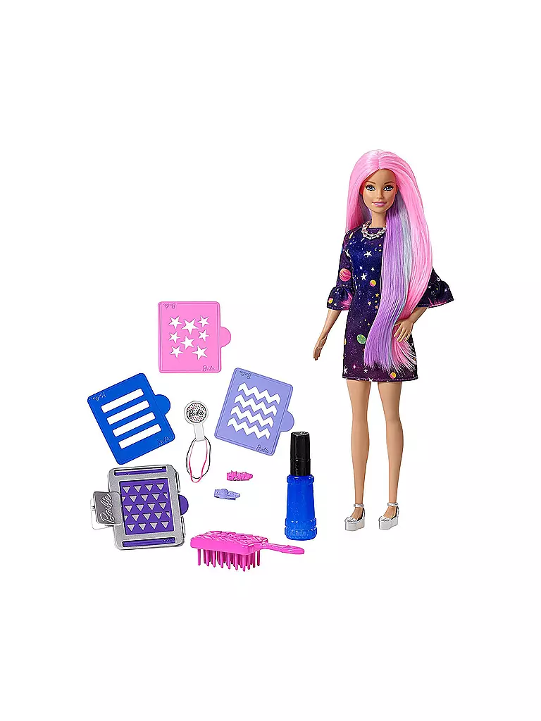 MATTEL | Barbie - Haarfarben-Spaß Puppe  | transparent