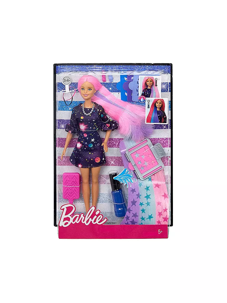 MATTEL | Barbie - Haarfarben-Spaß Puppe  | transparent