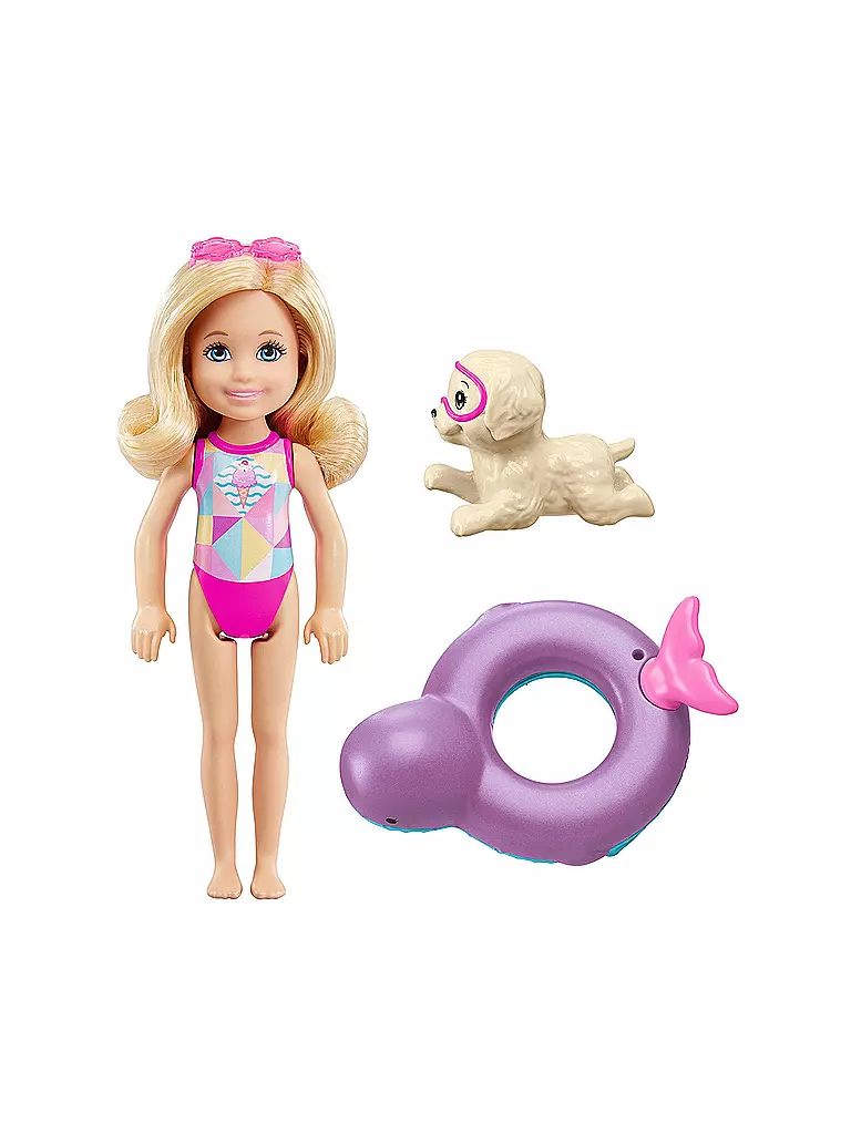 MATTEL | Barbie - Magie der Delfine - Chelsea und Farbwechsel-Rettungsring | transparent