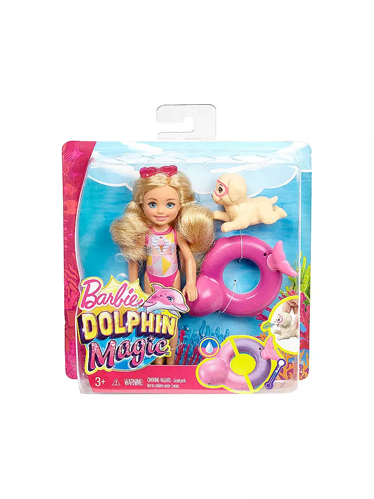 MATTEL | Barbie - Magie der Delfine - Chelsea und Farbwechsel-Rettungsring | transparent