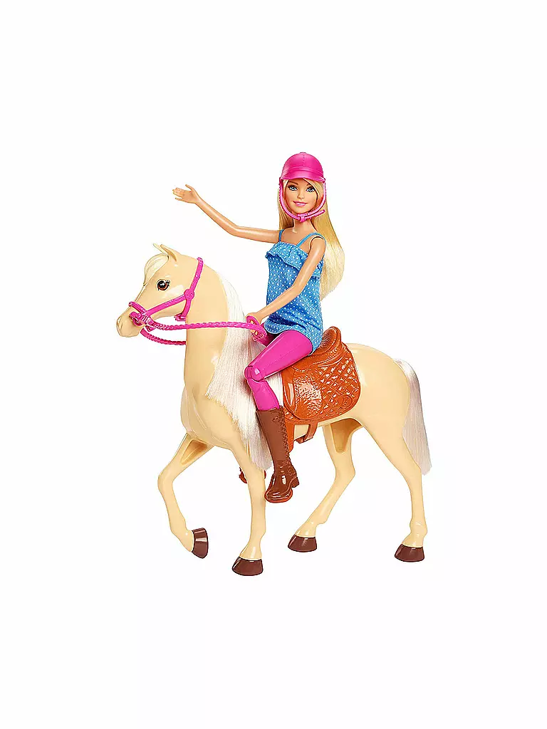 MATTEL | Barbie - Puppe mit Pferd und Accessoires | rosa