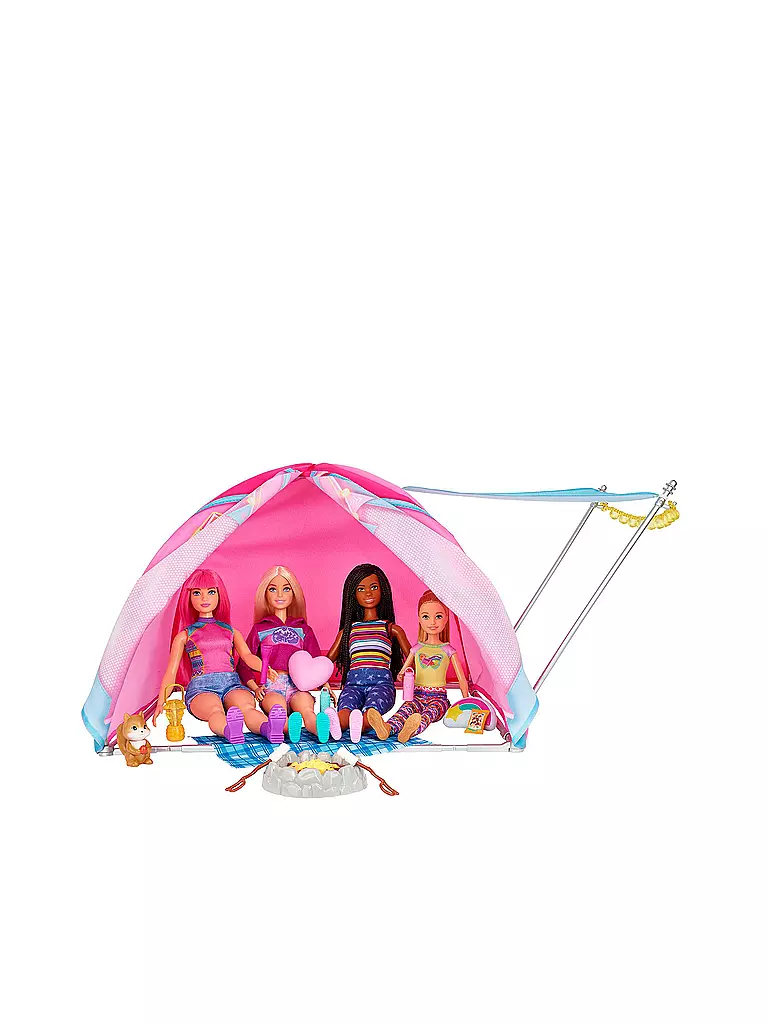 MATTEL | Barbie Camping Zelt mit 2 Puppen & Zubehör | keine Farbe