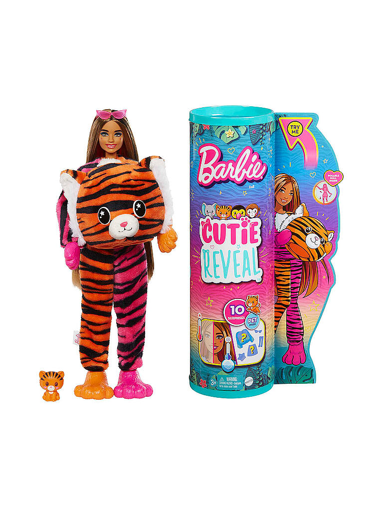 MATTEL Barbie Color Reveal Jungle Tiger keine Farbe