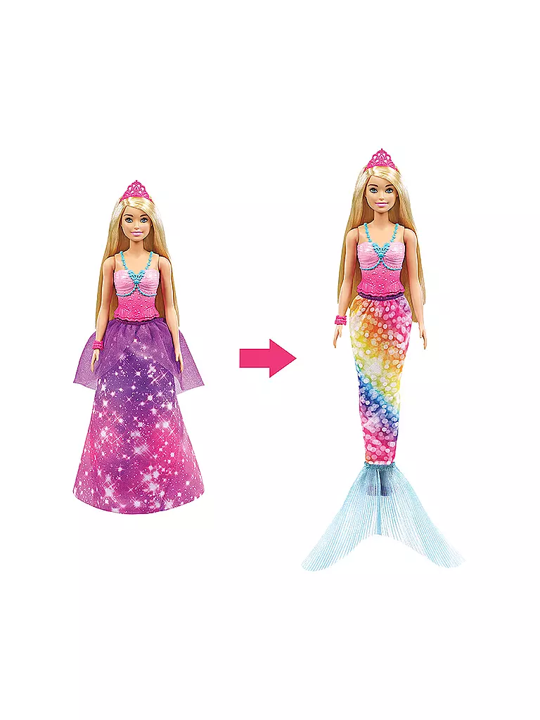 MATTEL | Barbie Dreamtopia 2-in-1 Prinzessin & Meerjungfrau Puppe | keine Farbe
