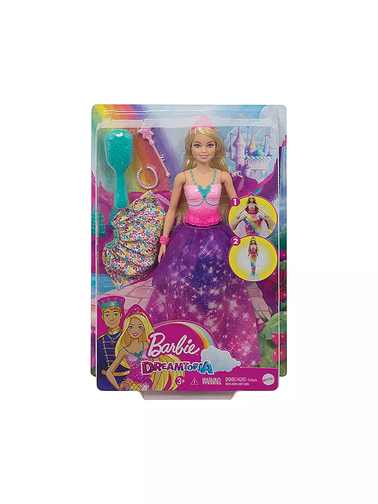 MATTEL | Barbie Dreamtopia 2-in-1 Prinzessin & Meerjungfrau Puppe | keine Farbe