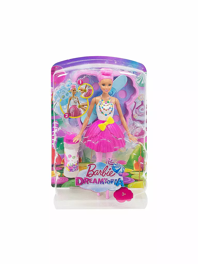 MATTEL | Barbie Dreamtopia Seifenblasen Fee Puppe | transparent