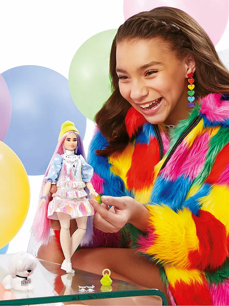 MATTEL | Barbie Extra Puppe mit langen Pastell-Haaren | keine Farbe