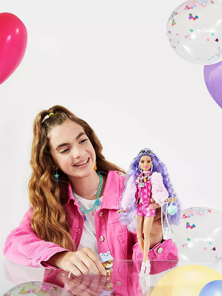 MATTEL | Barbie Extra Puppe mit lila-welligen Haaren | keine Farbe