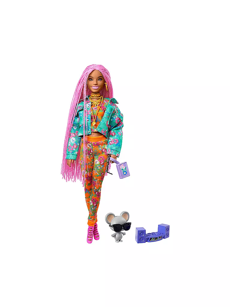 MATTEL | Barbie Extra Puppe mit pinken Flechtzöpfen | keine Farbe