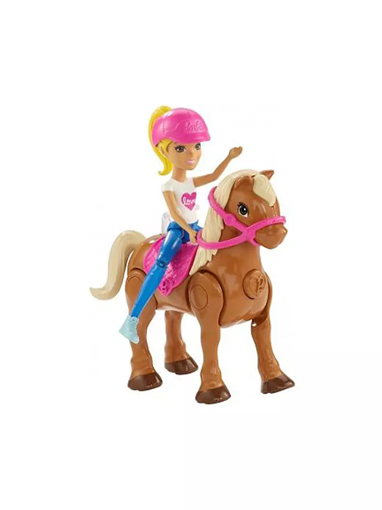 MATTEL | Barbie On The Go Puppen und Minipony Spielset  | transparent