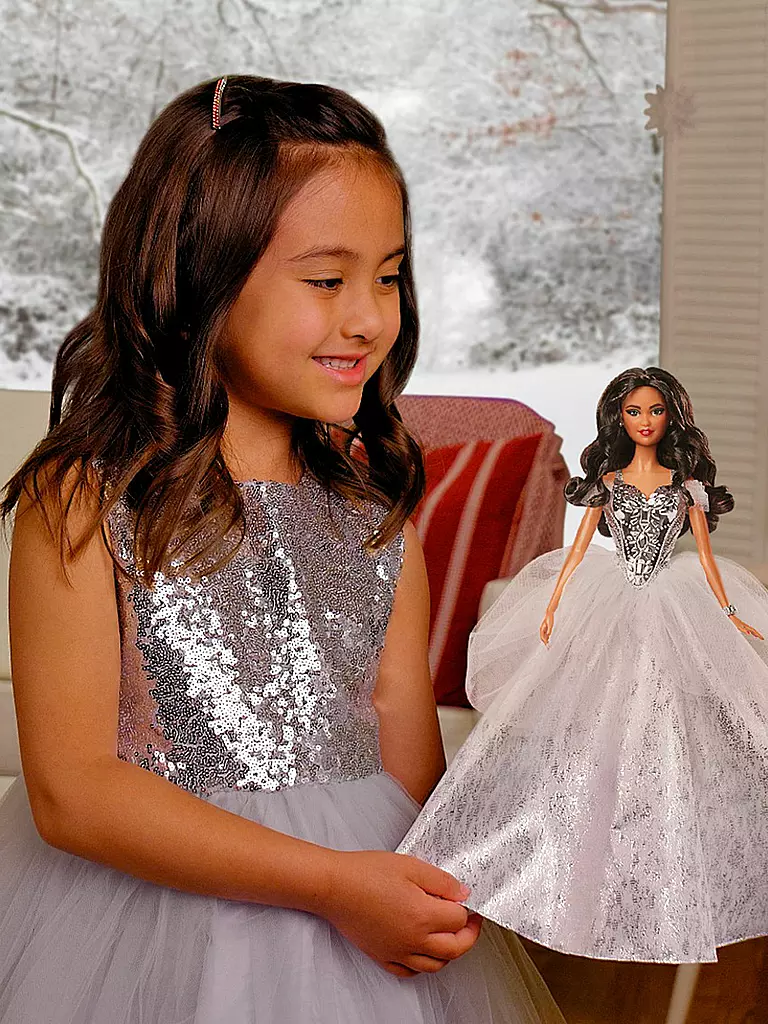 MATTEL | Barbie Signature Holiday Doll Wavy Brunette Barbie Puppe | keine Farbe