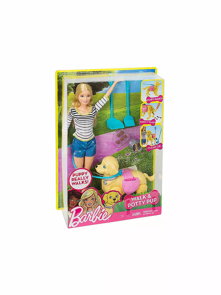 MATTEL | Barbie Stubenreines Hündchen Spielset | transparent