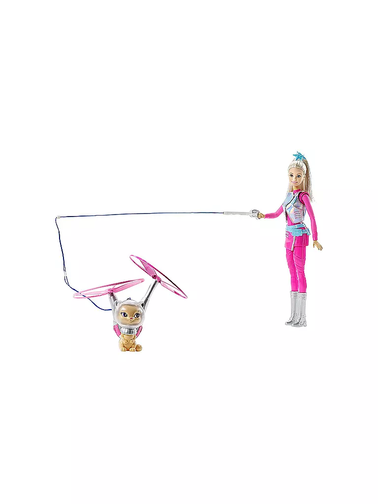 MATTEL | Barbie und fliegende Katze  | transparent
