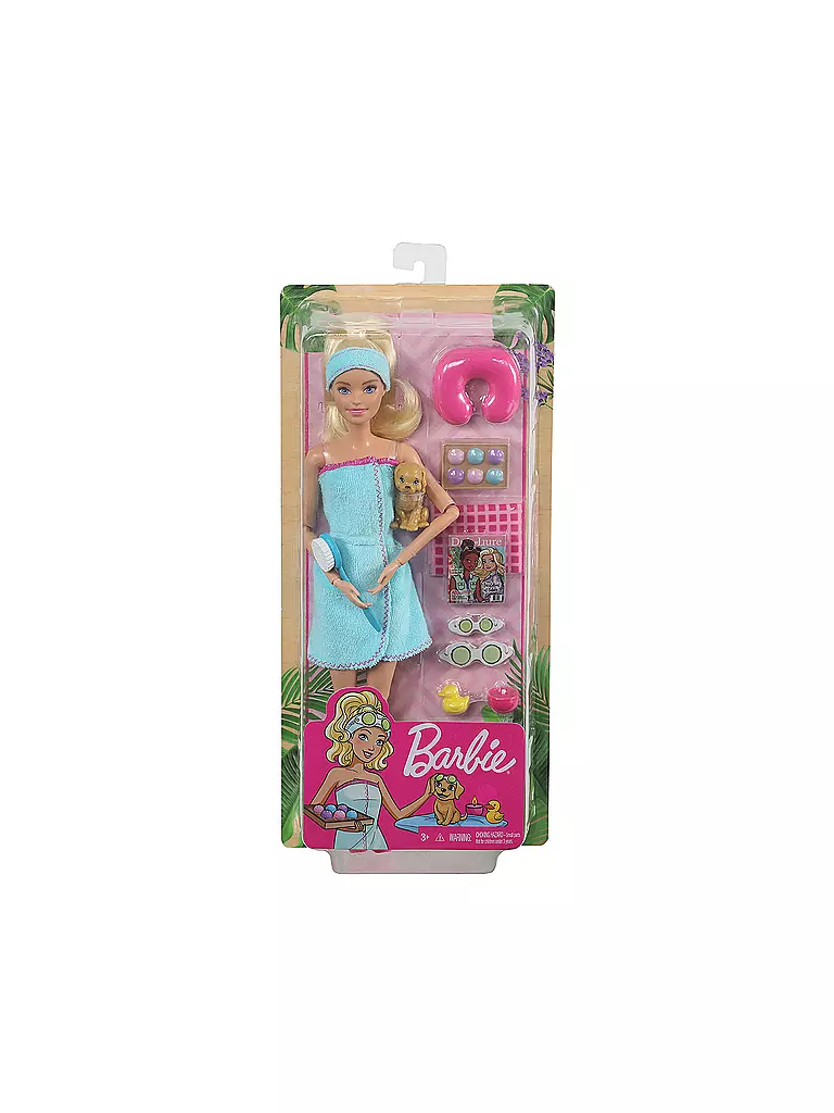 MATTEL | Barbie Wellness Spa Puppe und Spielset GJG55 | rosa