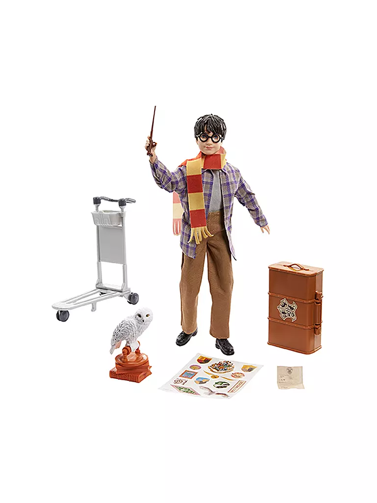 MATTEL | Harry Potter Gleis 9 3/4 Spielset mit Harry Potter Puppe & Hedwig Figur | keine Farbe