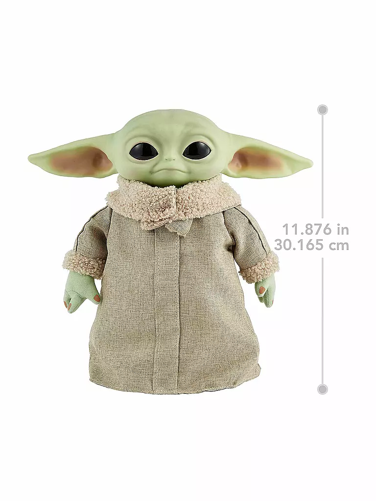 MATTEL | Star Wars Mandalorian The Child Baby Yoda Funktionsplüsch | grün