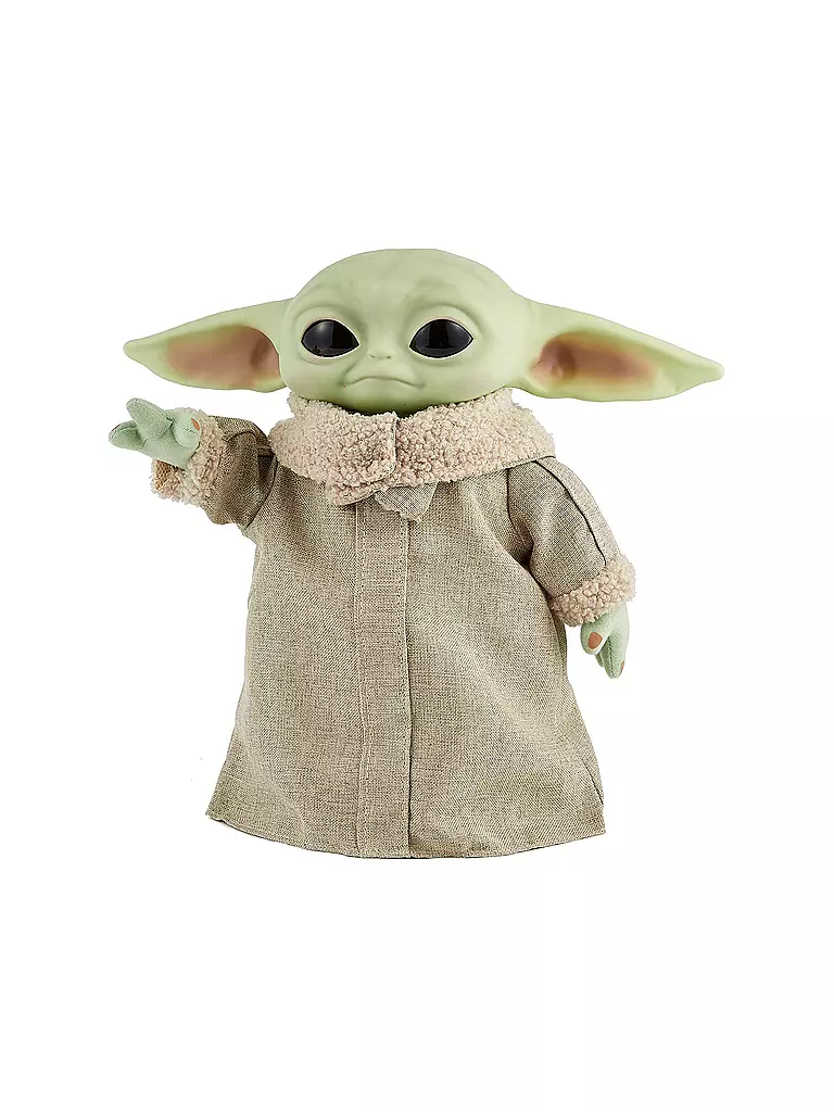 MATTEL | Star Wars Mandalorian The Child Baby Yoda Funktionsplüsch | grün