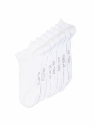 MAX CALVIN | Sneaker Socken 7er Pkg. weiss