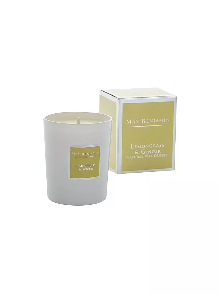 MAX BENJAMIN | Duftkerze "Classic Collection - Lemongrass and Ginger" 190g | gelb