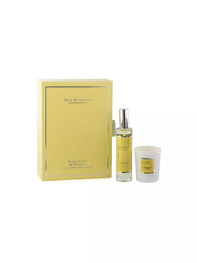 MAX BENJAMIN | Raumduft Geschenkset 2 tlg. Lemongrass Ginger | gelb