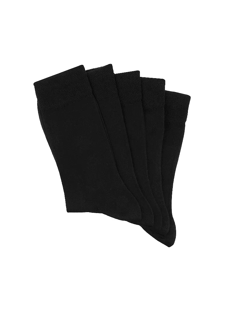 MAX CALVIN | Socken 5-er Pkg. schwarz  | schwarz