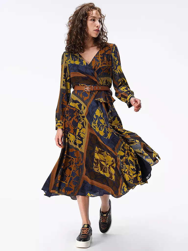 MAX MARA STUDIO | Seidenkleid in Wickeloptik NIRVANA | blau
