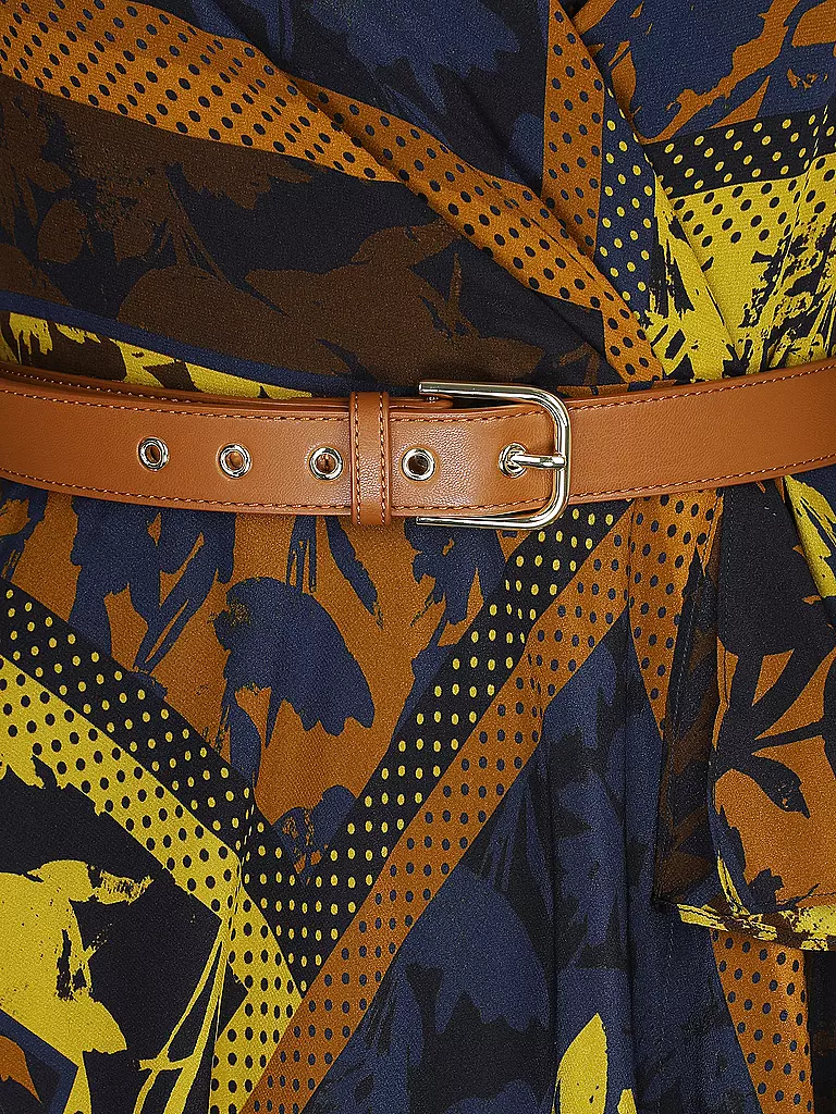MAX MARA STUDIO | Seidenkleid in Wickeloptik NIRVANA | blau