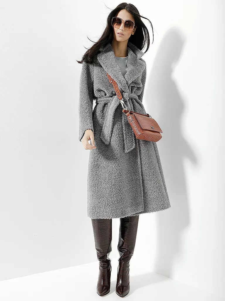 MAX MARA STUDIO | Wollmantel  | grau