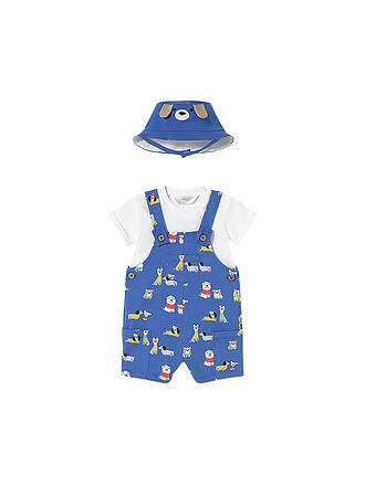 MAYORAL | Baby Set 3-teilig T-Shirt, Latzhose und Mütze