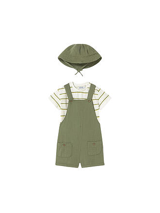 MAYORAL | Baby Set 3-teilig T-Shirt, Latzhose und Mütze