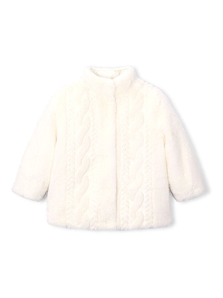 MAYORAL Mädchen Jacke in Felloptik creme | 92