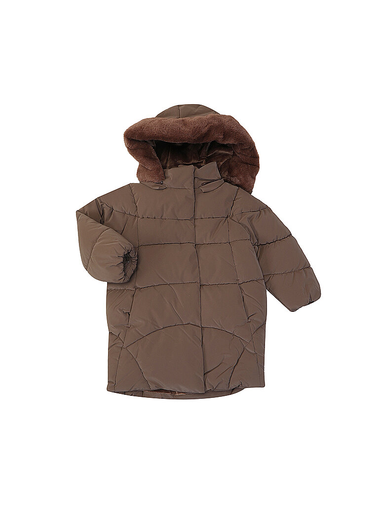 MAYORAL Mädchen Jacke in Felloptik braun | 104