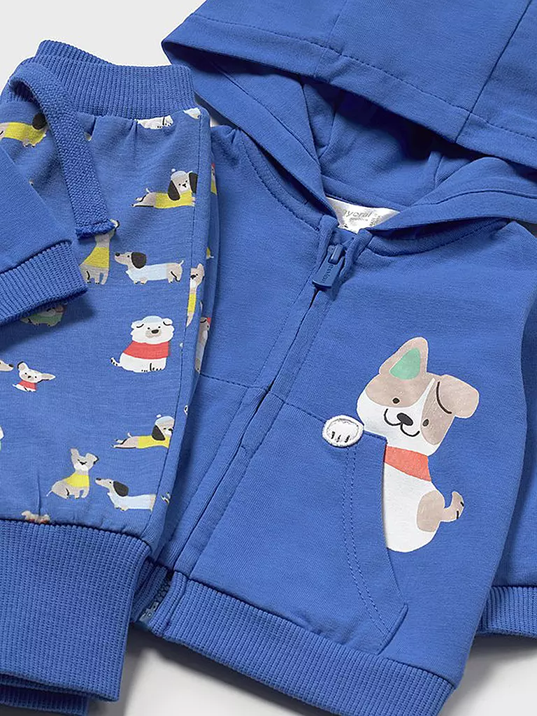 MAYORAL | Baby Jogger Set 3-teilig Body, Sweatjacke und Hose | blau