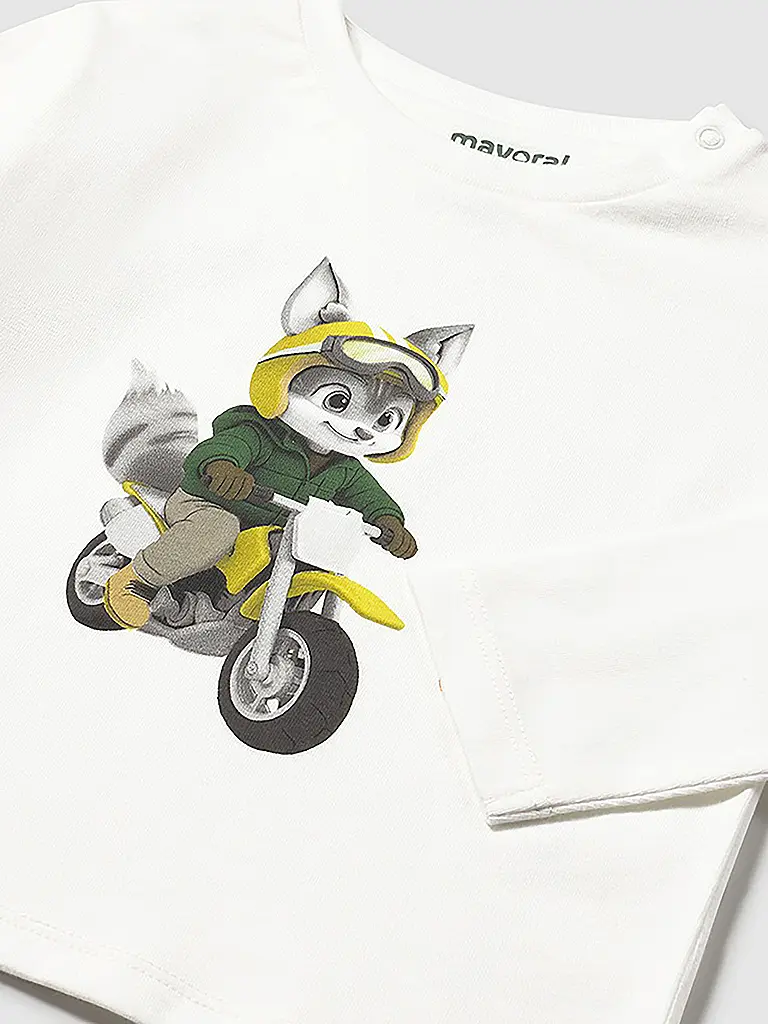 MAYORAL | Baby Langarmshirt | weiss