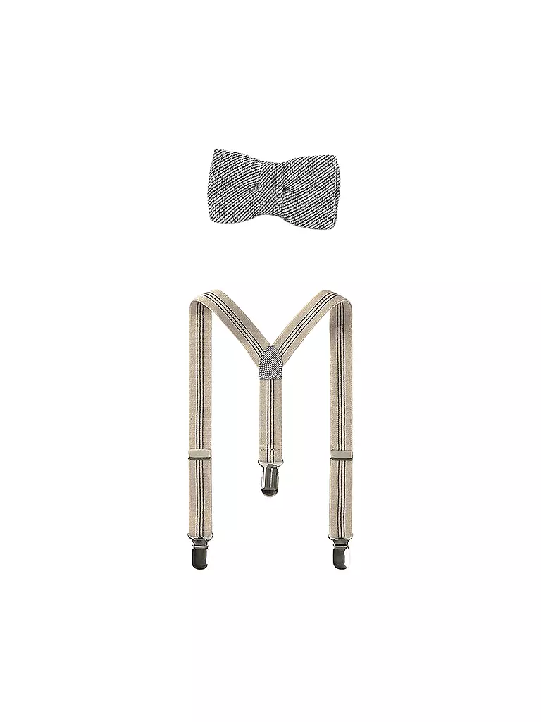 MAYORAL | Baby Set 2-teilig Fliege und Hosenträger | grau