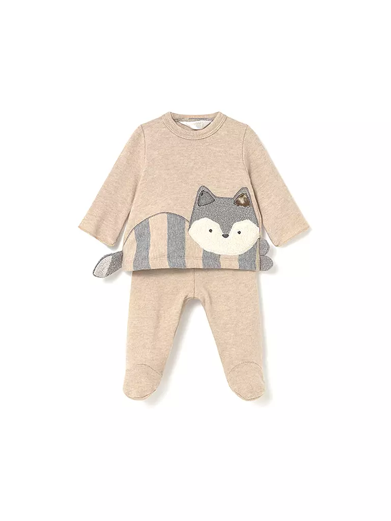MAYORAL | Baby Set 2-teilig Langarmshirt und Stramplerhose | beige